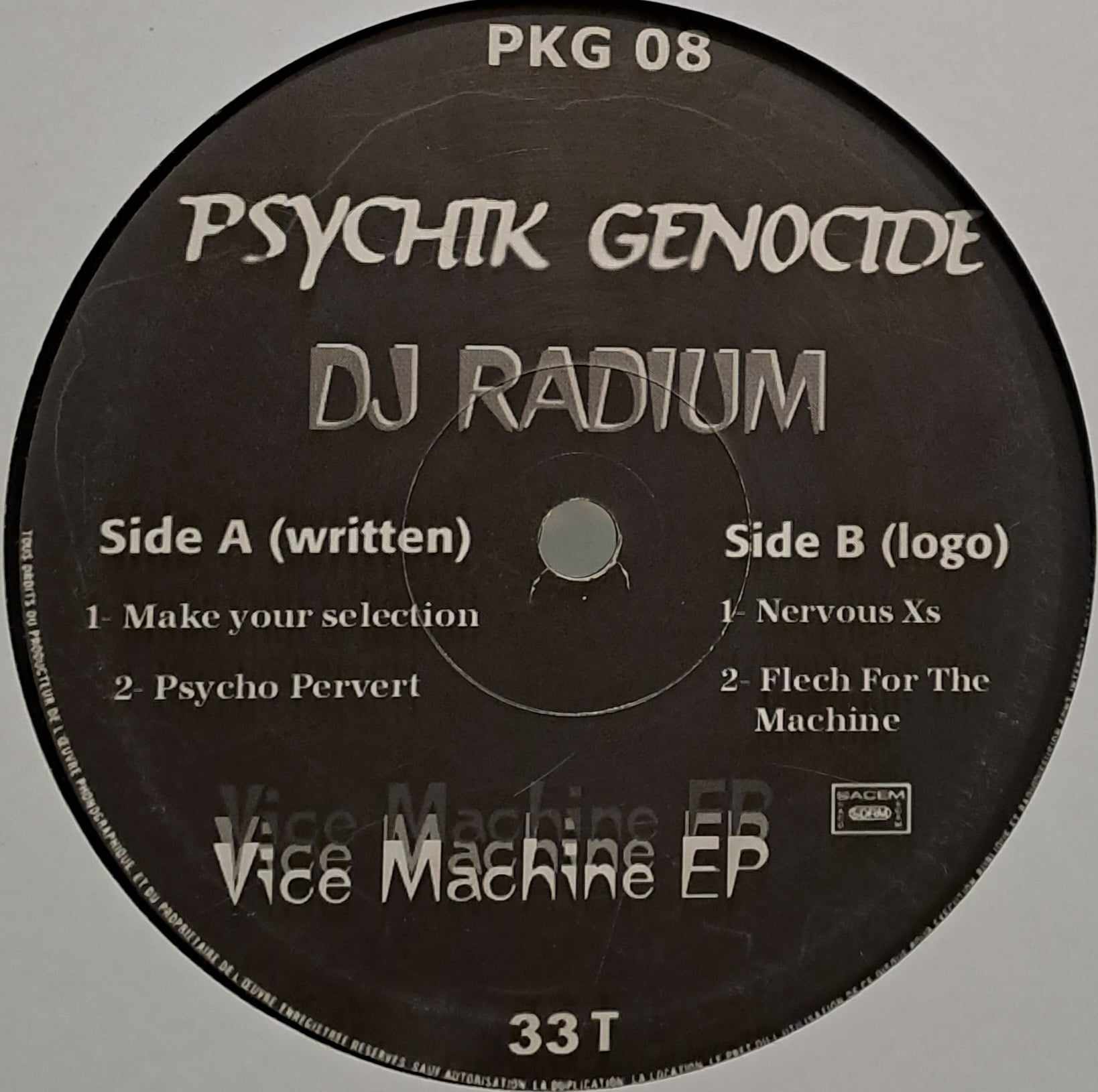 Psychik Genocide 08 - vinyle hardcore